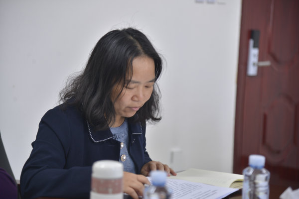 学生工作处处长覃雯同志交流心得体会